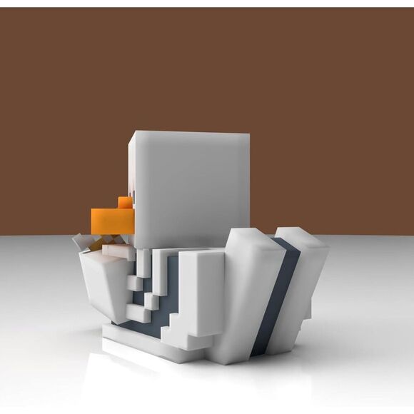 TUBBZ Boxed Edition Minecraft Skeleton Rubber Duck Vinyl Figure Collectible - Picture 4 of 4